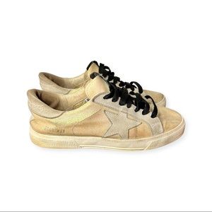 Golden Goose Iridescent Glitter May Sneakers